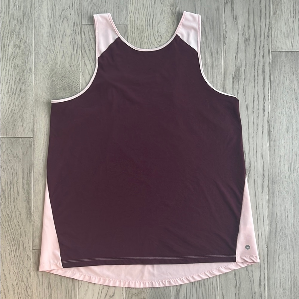 Avia Colorblock Pink Lightweight Sleeveless Tank Top Size Large